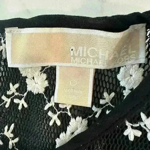 MICHAEL KORS Flower Embroidery Sleeveless Dress Size 0 - Picture 10 of 13
